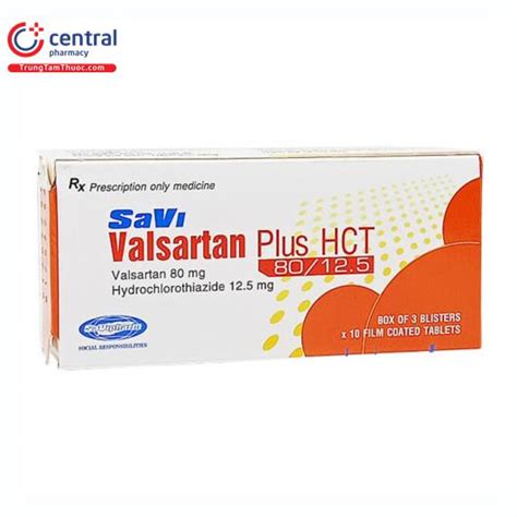 ChÍnh HÃng Thuốc Trị Tăng Huyết áp Savi Valsartan Plus Hct 80125