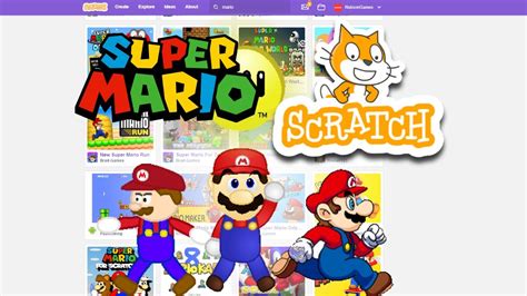 Super Mario Scratch Games Youtube