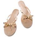 LILIANA Jelli 40 Stud Bow Tie Sandals JELLI 40 NUD Shiekh