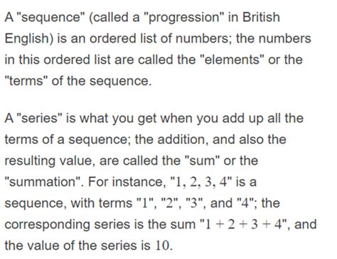 Answered What Is A Sequence What Notation Do We Use To Denote The