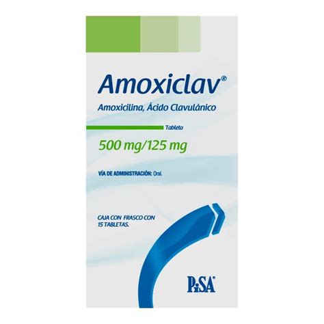 Amoxiclav 500 Mg 125 Mg 15 Tabletas Walmart