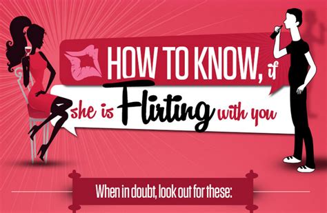 13 Signs If She Is Flirting With You [infographic]