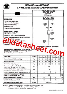 Uf G Datasheet Pdf Jinan Gude Electronic Device