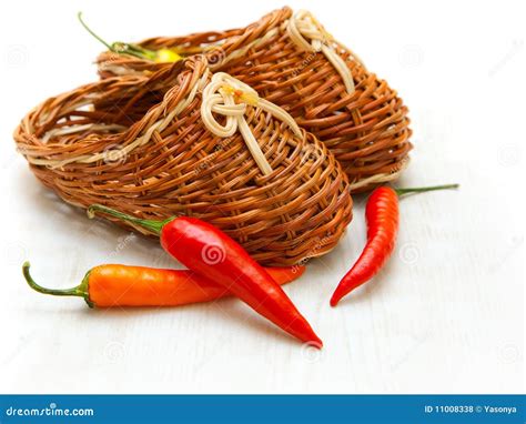 Red Hot Cayenne Pepper Vegetable Fruits Stock Photo Image Of Healthy Vine