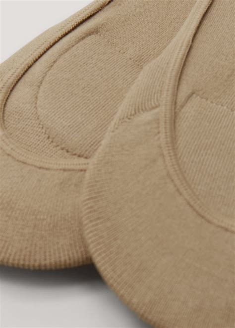 2 Pack Nude Cushioned Footsie Socks Matalan