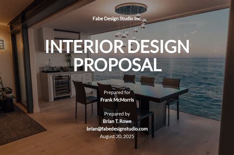 Interior Design Proposal Template Free Download