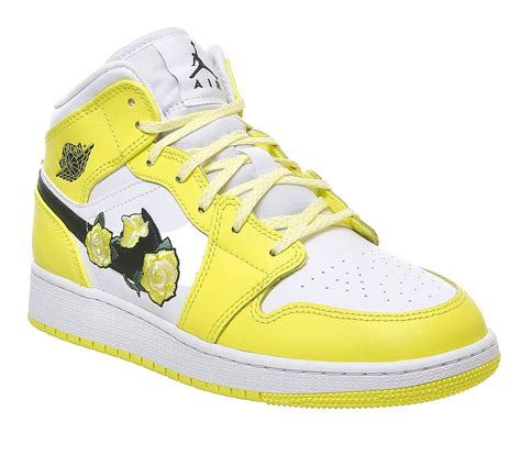 Jordan Jordan 1 Mid Gs Dynamic Yellow Hers Trainers