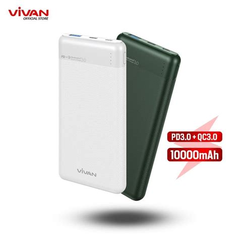 Jual VIVAN VPB M10 Powerbank 10000mah 18W 3 Output Dual Input Port Type