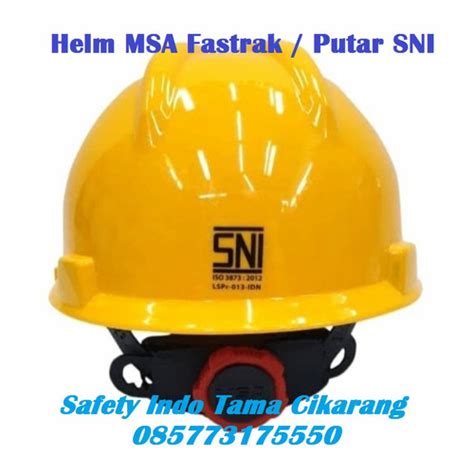 Jual Helm Safety Proyek Msa Lokal Sni Sarang Putar Fastrack Tali