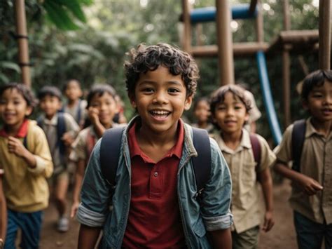 Premium Ai Image Play School Kid