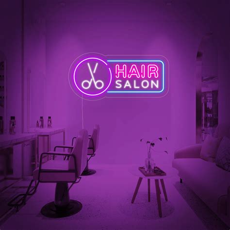 Hair Salon Kuafor Neon Led Tabela Neuneon