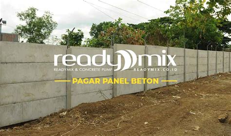 Harga Pagar Panel Beton Terpasang Jual Kolom Murah