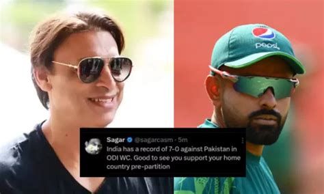 IND Vs PAK Fans Troll Shoaib Akhtar With Hilarious Memes For His