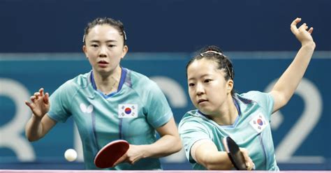 탁구 신유빈 전지희 일본에 져 Wtt 왕중왕전 女복식 1회전 탈락