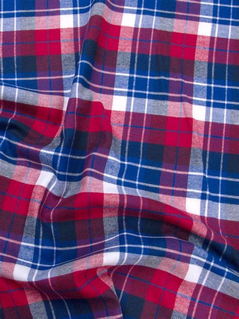 Red And Royal Blue Plaid Flannel Shirts By Proper Cloth