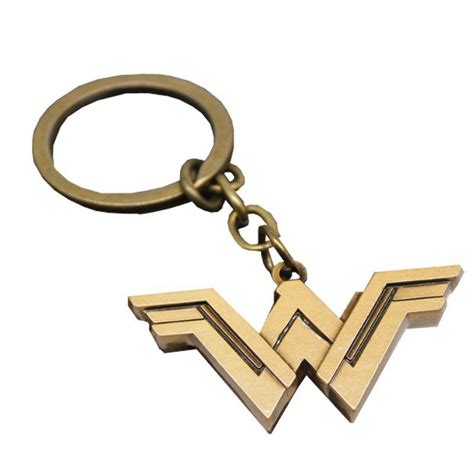 Chaveiro Logo Mulher Maravilha Wonder Woman DC Comics Dourado