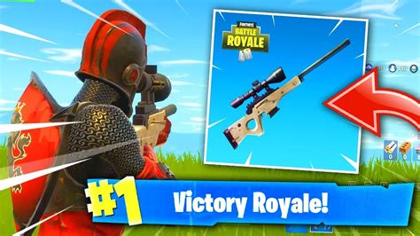 Sniper Only Solo Squad Win In Fortnite Battle Royale New Sniper