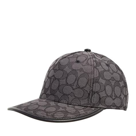 Coach Signature C Jacquard Baseball Hat Charcoal | Baseball Cap ...