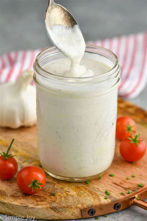 Creamy Garlic Dressing Simple Joy