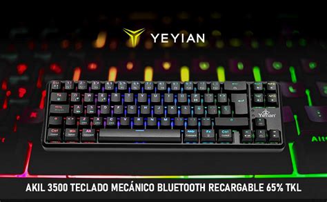 Yeyian Teclado Gamer Akil Mec Nico Switch Rojo Usb O Bluetooth