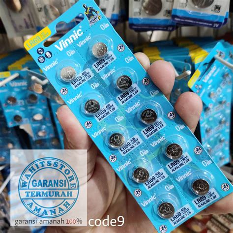 BATERAI JAM TANGAN VINNIC L921F LR69 AG6 SR920SW ORIGINAL HARGA 10 PCS