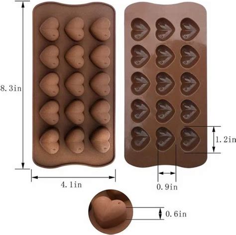 Heart Shape Silicon Chocolate Mould At 38 Piece Chocolate Mold In