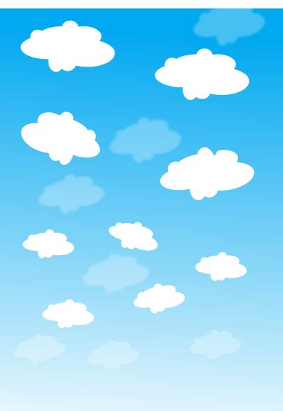 Sky With Clouds clip art Free Vector / 4Vector