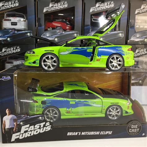 Jada 1 24 Fast And Furious Cars Brians Mitsubishi Eclipse Collector