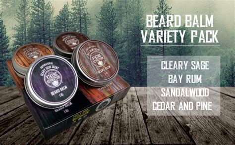 Viking Revolution 4 Beard Balm Variety Pack 1oz Each Sandalwood Pine And Cedar