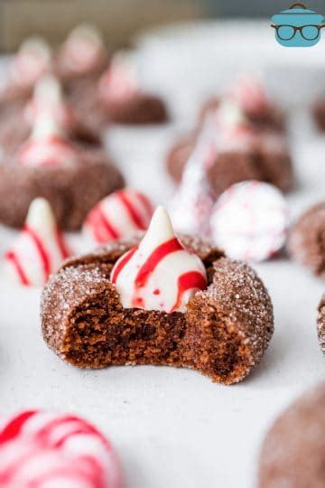 Chocolate Peppermint Kiss Cookies The Country Cook