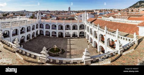 Fisheye View Of Cathedral Felipe Neri Monastery In Sucre The Official