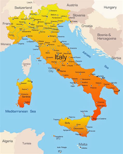 Mapa Regioes Da Italia Revoeduca