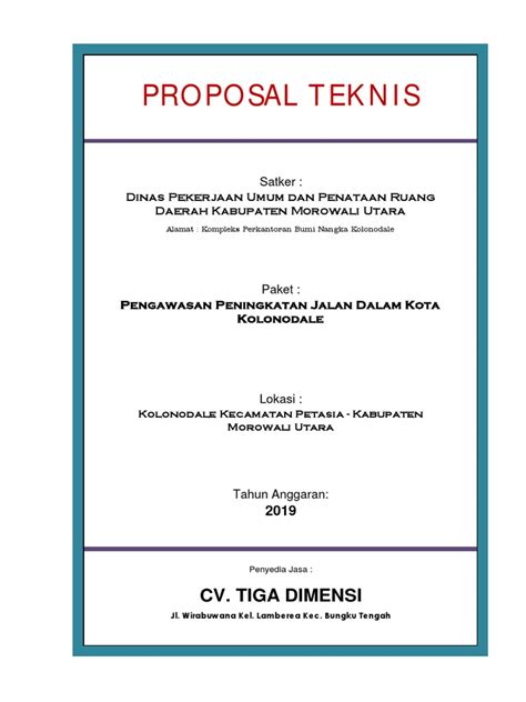 Proposal Teknis Pdf