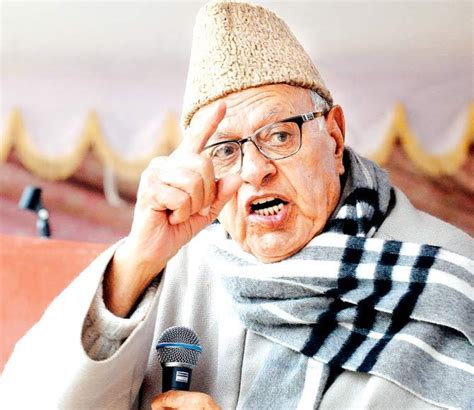 Farooq Abdullah Talks With Pakistan Only Way To Pull Kashmir Out Of Storm