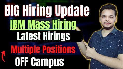 Ibm Mass Hirings Off Campus Drive 2021 2022 2023 2024 Batch Hiring Fresher Jobs