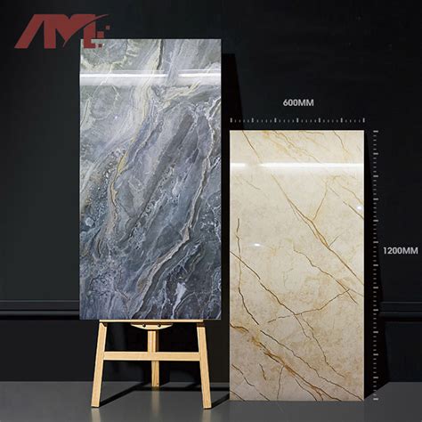 X Mm Foshan Factory Large Big Floor Gold Line Porcelain Slab