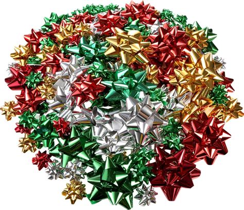 Amazon Tatuo Pieces Gift Wrap Bows Christmas Metallic Bows