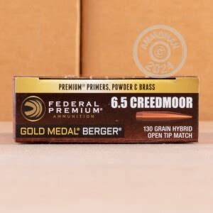 Mm Creedmoor Ammo At Ammoman Mm Creedmoor Gold Medal Berger