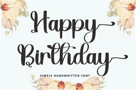 Happy Birthday Fonts | Cute, Cursive & Cool Birthday Fonts