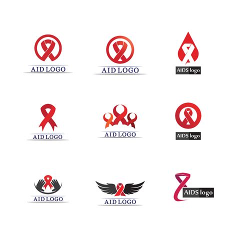 HIV AIDS icon set logo design vector 14292935 Vector Art at Vecteezy