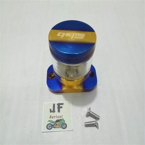 Tutup Minyak Rem Yamaha Twotone Model Stempel Transparan Lazada Indonesia