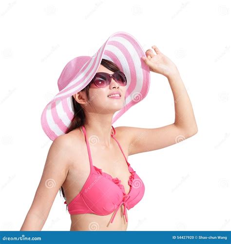 Verano Y Muchacha Feliz Del Bikini Foto De Archivo Imagen De Caliente Atractivo
