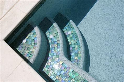 Lightstreams Glass Pool Tile Like This In A Blue Color For The Steps