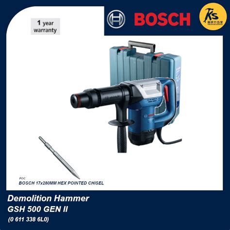 Bosch Demolition Hammer Gsh 500 Gen2 Professional 0 611 338 6l0