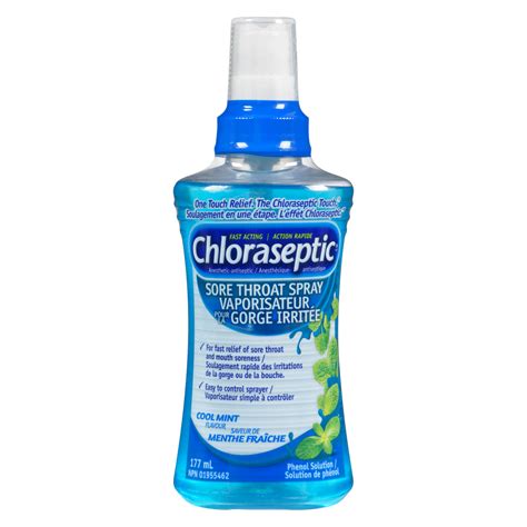 Chloraseptic Sore Throat Spray Cool Mint Flavour 177 Ml Weshineca
