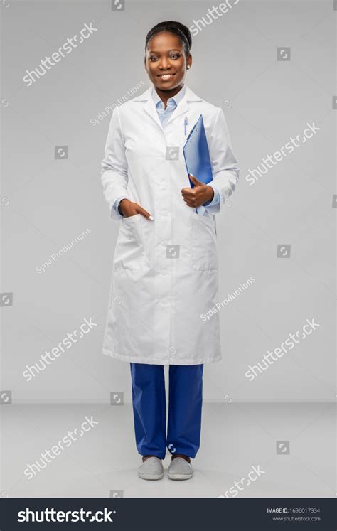 Medicine Profession Healthcare Concept Smiling African Stock Photo ...