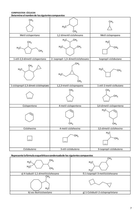 Guia De Ejercicios Nomenclatura De Hidrocarburos Respuestas Pdf