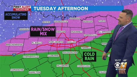 First Alert Weather Day Some North Texans Could See Snow Tuesday Youtube