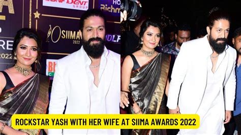 Rockstar Yash With Her Wife Radhika Pandit Today Arrived At Siima