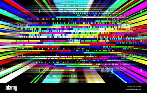 Colorful Light Rays And Pixels Stock Photo Alamy